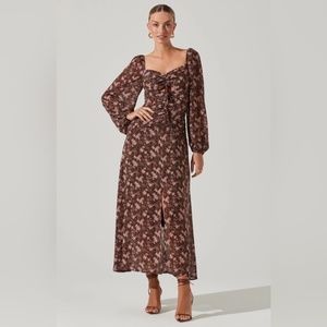 ASTR the label Floral Cutout Maxi Dress
